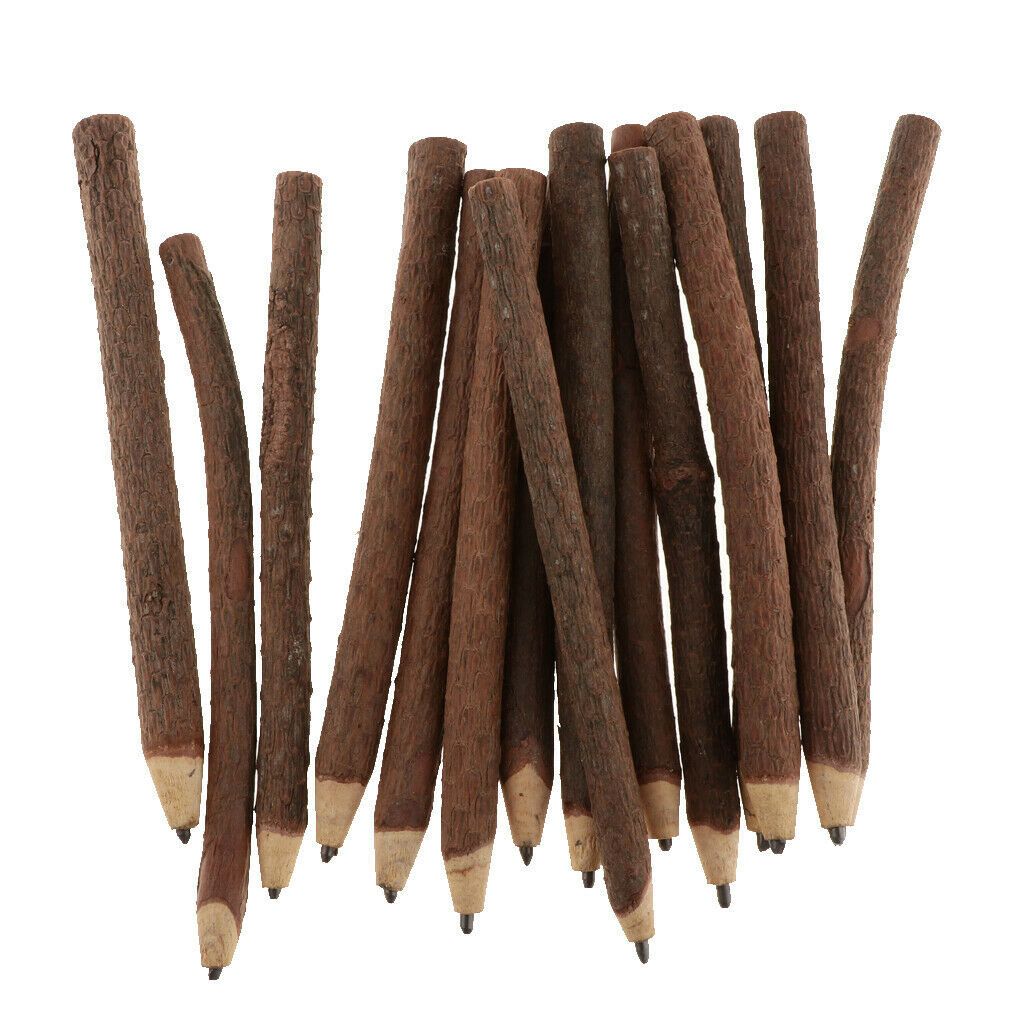 Twigs & Branches Pencils- 15 Wood Log Pencils Kids Students Gift Party Favor