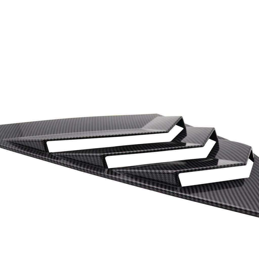 2Pcs ABS Rear Window Side Louvers Vent For Ford Focus ST RS MK3 Hatchback