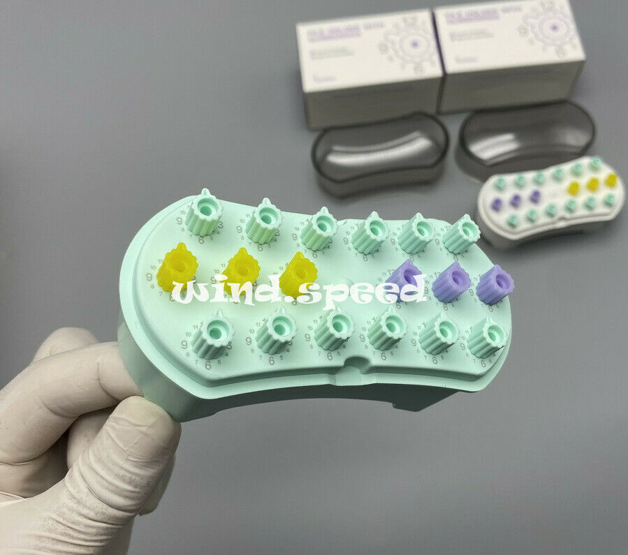 10kits Sterilizer Case Burs Dental Endo Files Holder Disinfection Box with Count
