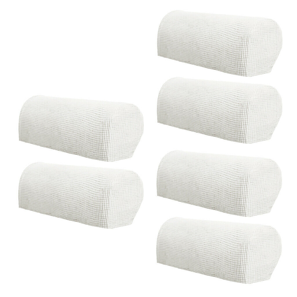 3 Pairs Stretch Armrest Covers Anti-Slip Stain Resistant Furniture Protector for