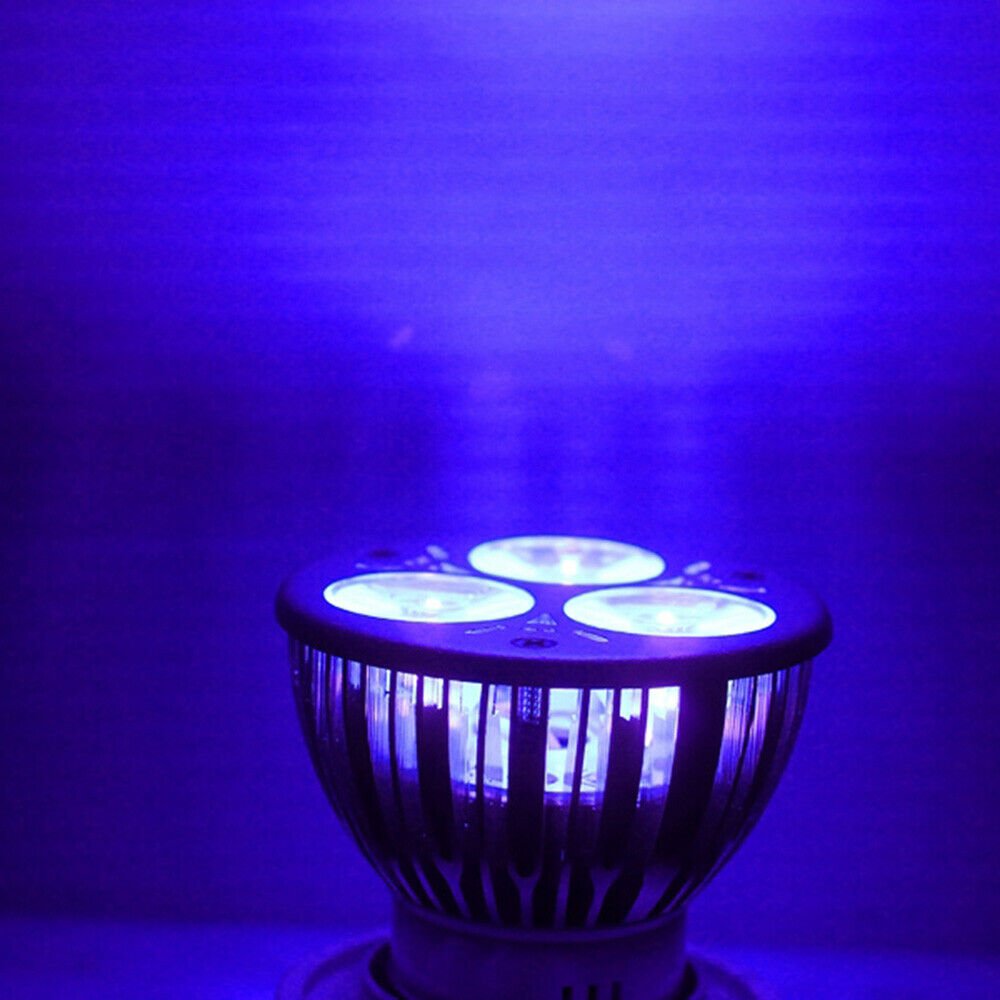 High Power 3W 3x1W MR16 UV Ultraviolet Purple Light LED Bulb Lamp 12V NEO