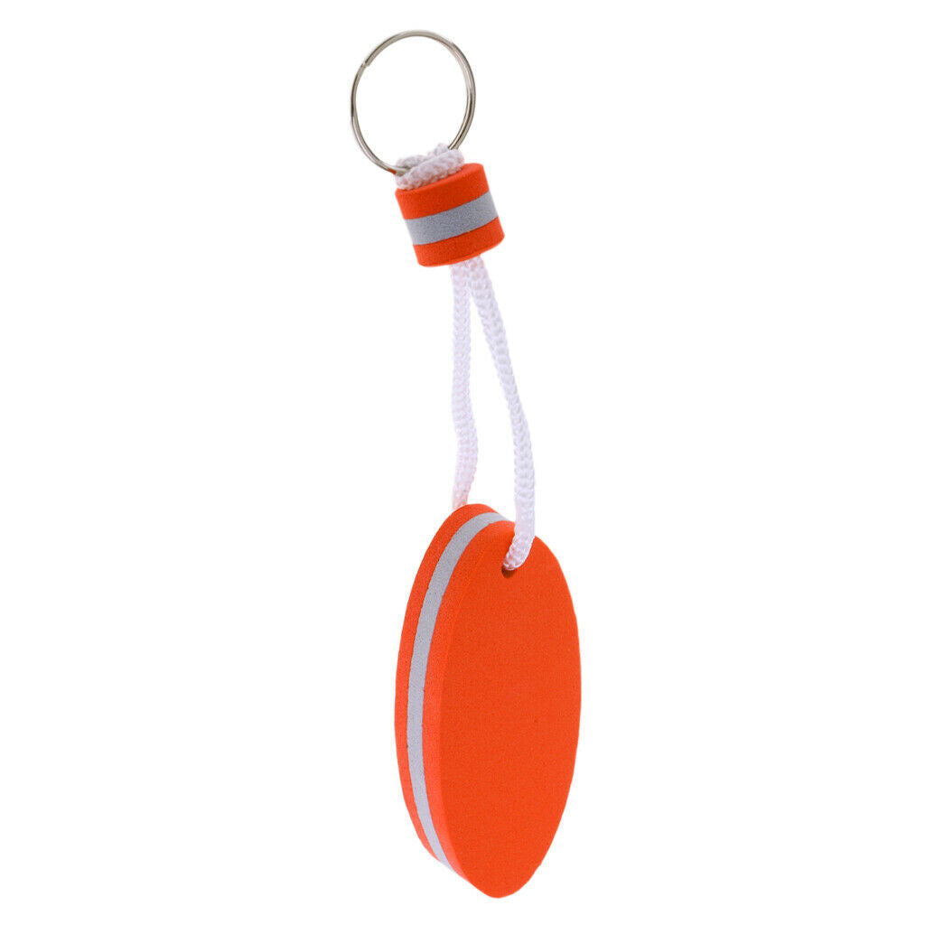5 Pieces Oval Shaped EVA Foam Floating Key Ring Boat Keychain