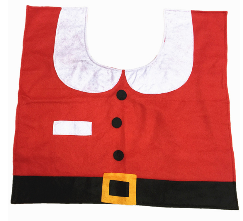 Three-Piece Toilet Santa Claus Non-Woven Fabric Toilet Cover 36*43 1X