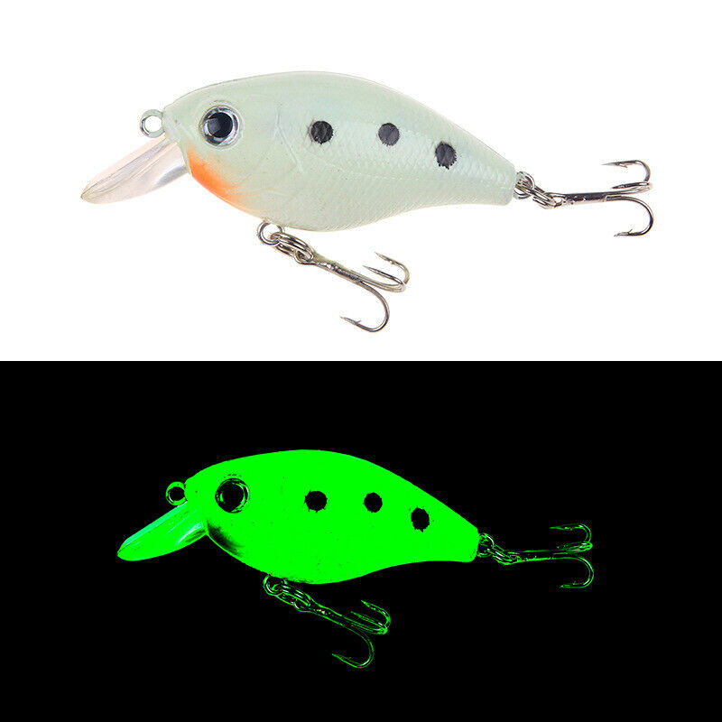 5pcs/set Fishing Lure Fishing Hard Bait Luminous Minnow Floating Swing Bearking