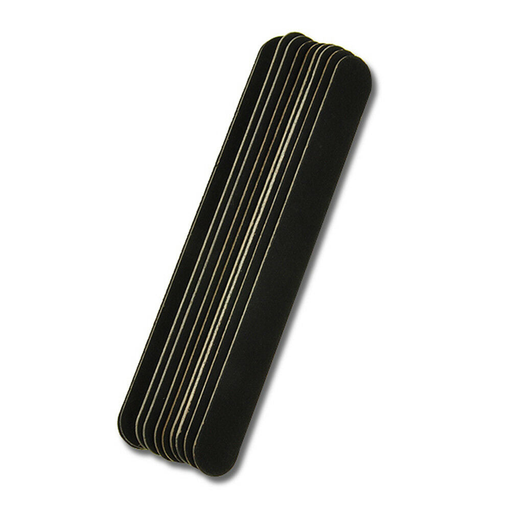 10PCS Nail Art Black Sanding File Buffer Salon Manicure Gel UV Polisher Tool