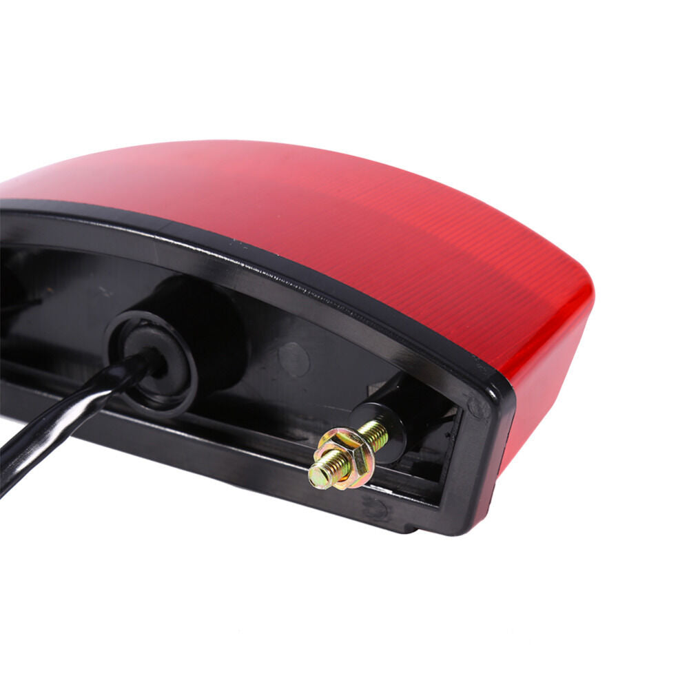 Red/White 21 LED Motorcycles Rear Tail Brake Light License Number Plate Lamp 12V