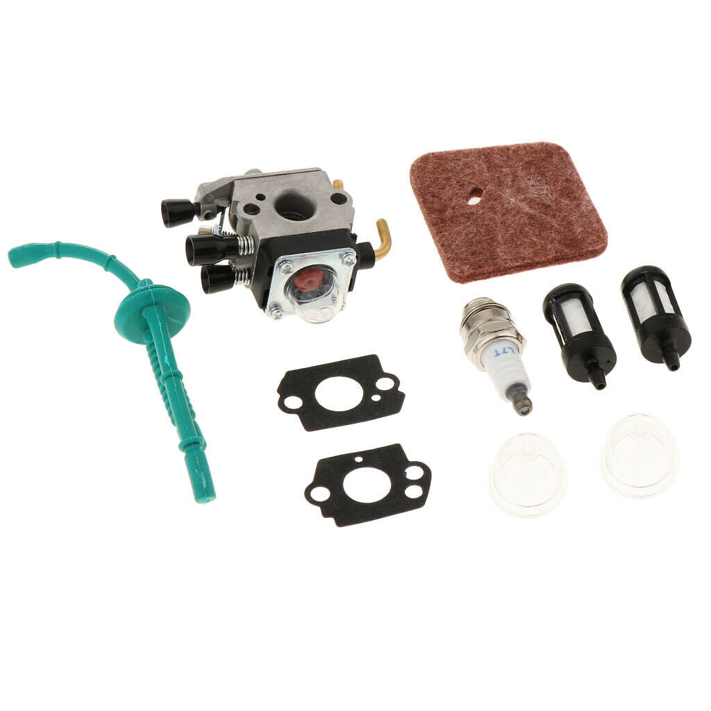 Carburetor with Air Filter Fuel Line Kit for STIHL FS38 FS45 FS46 FS55 KM55 HL45