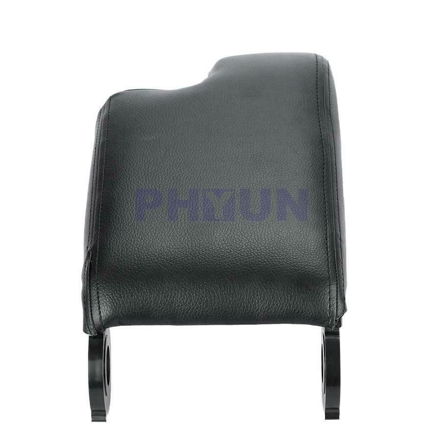 Black PU Leather Armrest Center Console Pad For BMW E46 3 Series 1999-2006