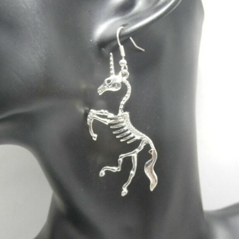 2 Pair Women Exaggeration Skeleton Drop Earrings Fashion Jewelry Gift PunkB.DD
