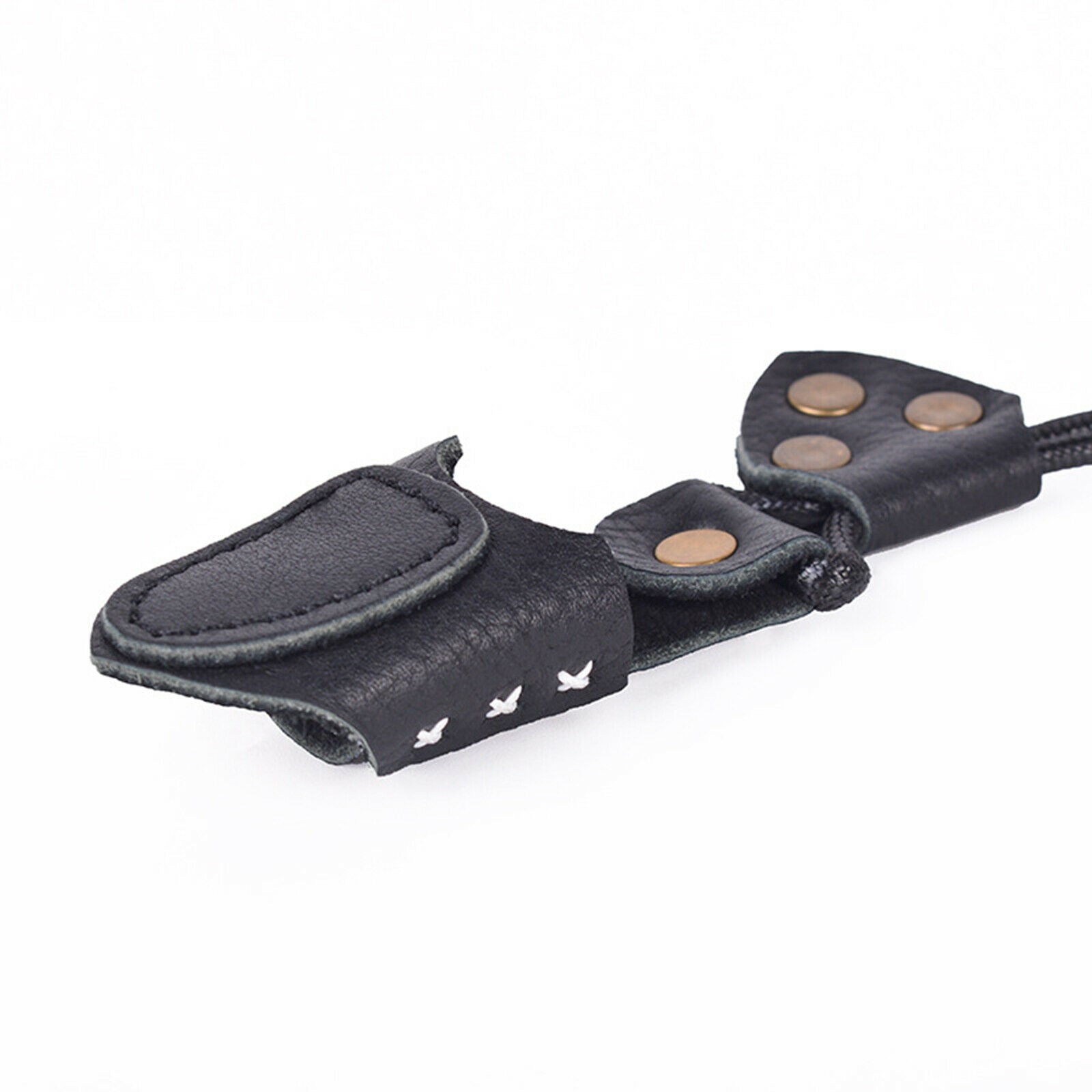 Archery Finger Tab Glove Bow Protection Gear PU Leather Hand Finger Guard