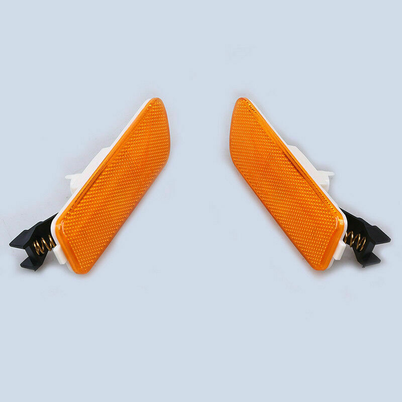 2x For VW 99-05 Golf/Jetta Mk4 Side Marker Bumper Lights Turn Signal Lamp Yellow