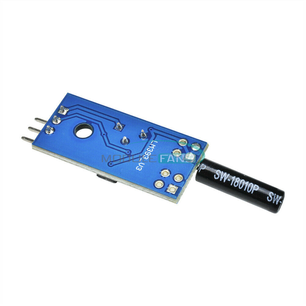 2PCS LM393 Vibration Switch Sensor Module for Intelligent Vehicle DC5V/3.3V