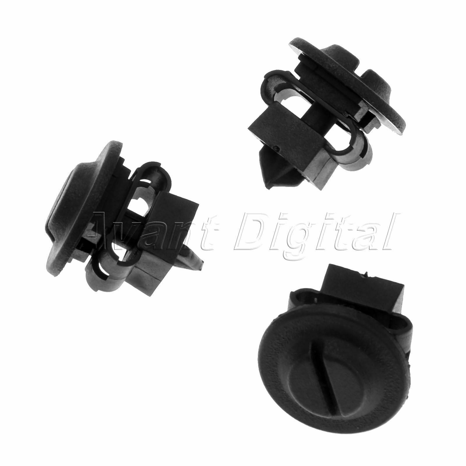 10 set plastic black clips Fasteners Engine Cover Fit for  A4 A6
