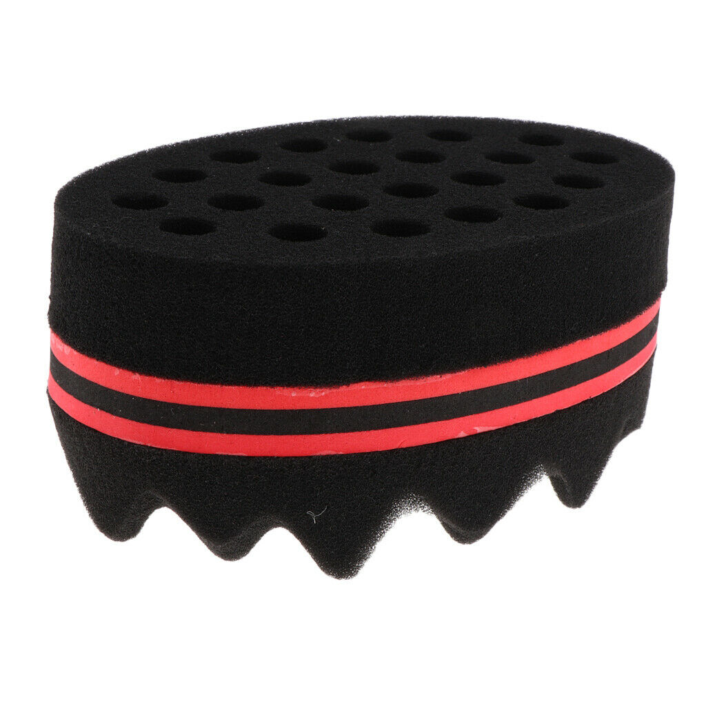 2 in 1 Magic Barber Sponge Twist Hair Brush Sponge for Coils Dreadlocks