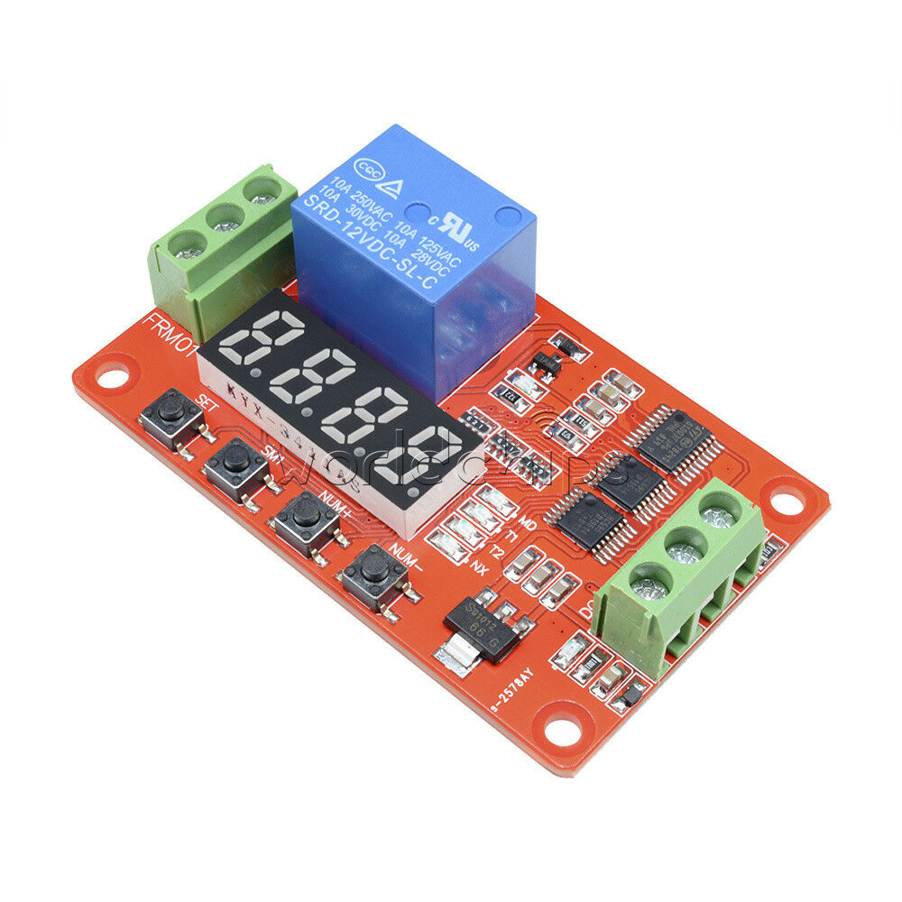 12V Relay Cycle Timer Module PLC Home Automation Delay Multifunction New