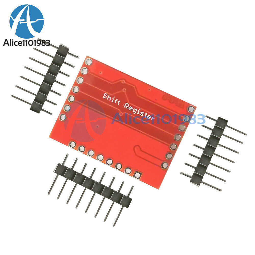 DC 3.3V-5V 74HC595 Shift Register Expansion Module Breakout PCB Circuit Board