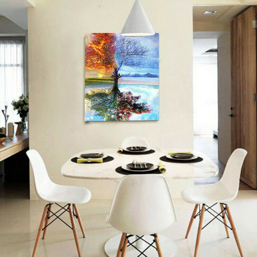 DIY Frameless Oil Painting Scenery By Numbers Kit Craft Paint On Canvas
