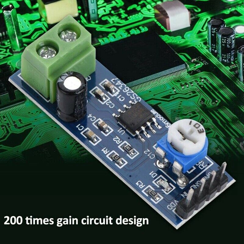 5 Pcs LM386 Audio Power Amplifier Module 200 Times Gain Amplifier Board Mono PY7