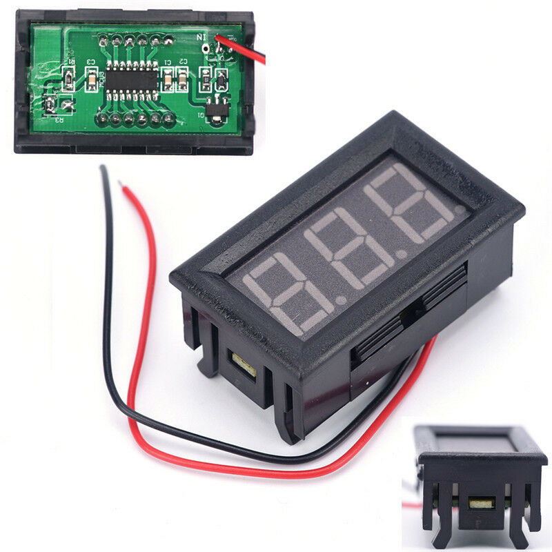 Mini voltmeter tester Digital voltage test battery DC 0-30V red auto c.l8
