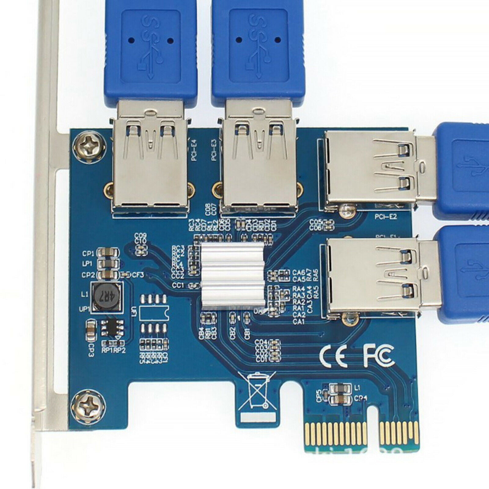 4 Ports USB 3.0 Super Fast 5Gbps   Expansion Card 4-Ports for
