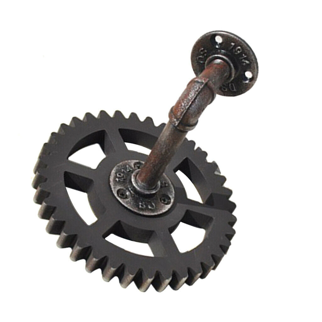 Multifunction Iron Pipe Shelf Rack Towel Hook Hanger Wall Decor Ornament