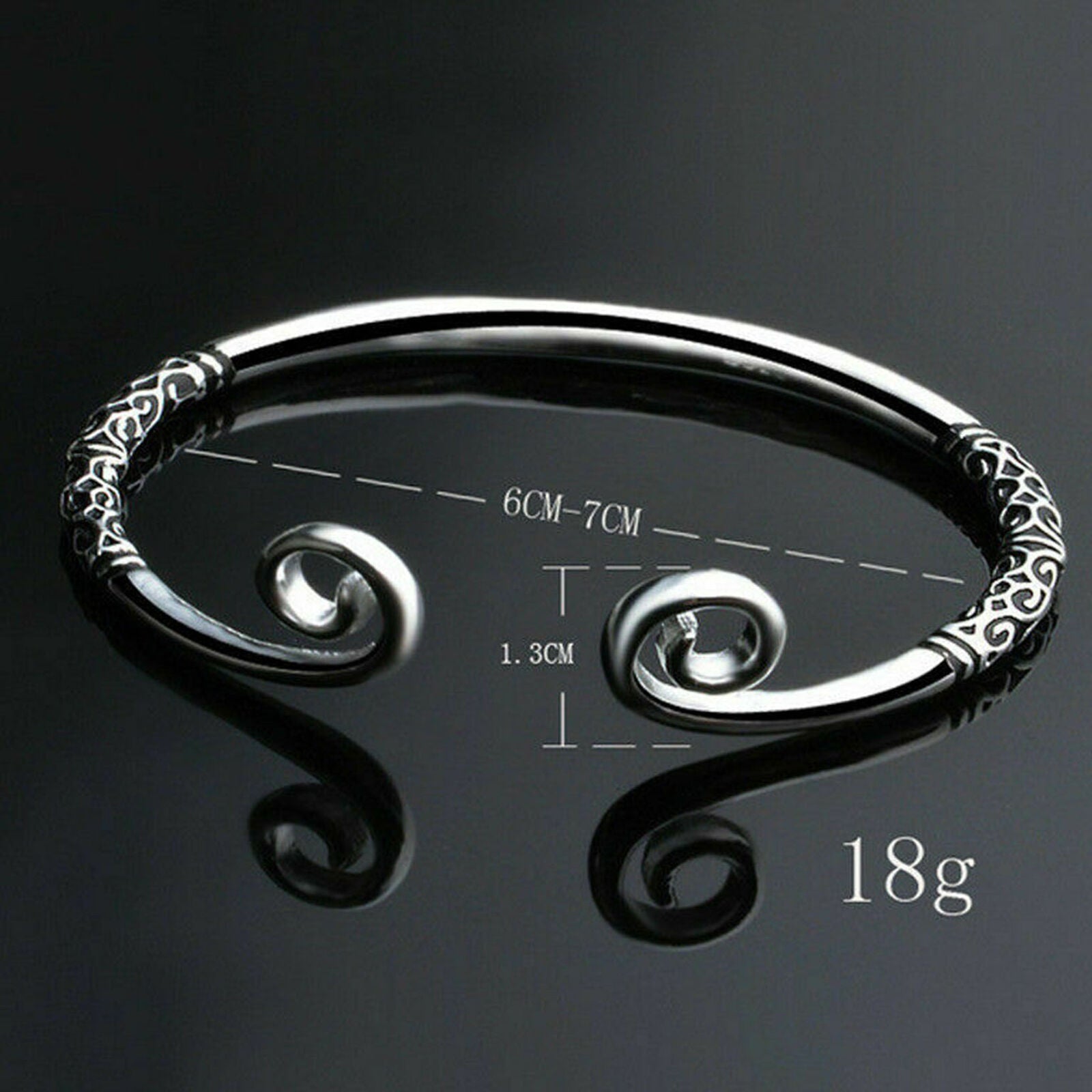 Man Bangle Hoop Jewelry Women Fashion Bracelet Cuff Sculpture Fashion