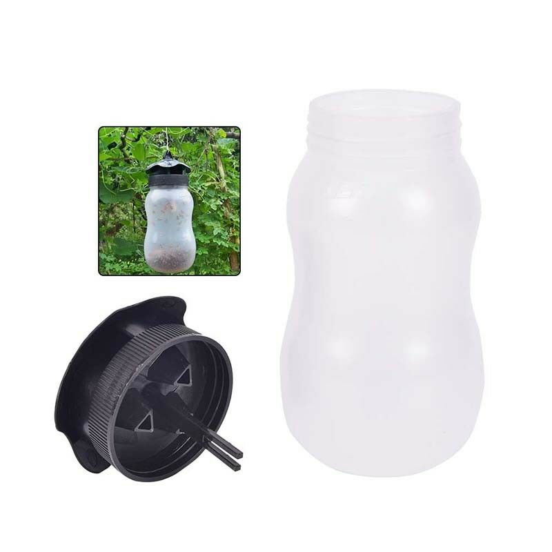 Fruit Fly Trap Killer Insect Trap Fly Catcher White Plastic Outdoor Flies~ji.DD