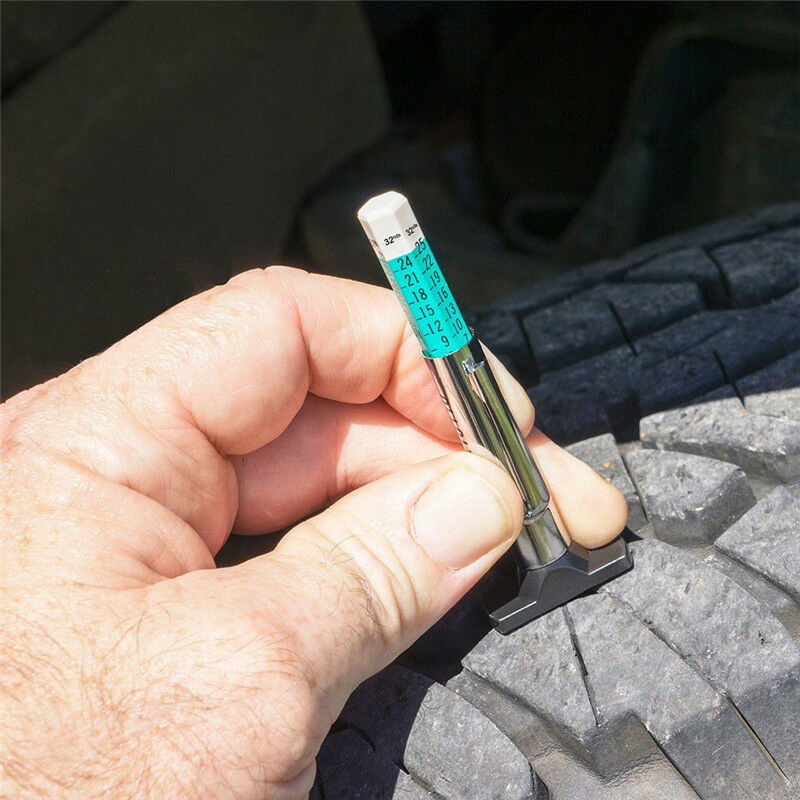 Car Tire Depth Gauge Tester Color Tyre Tread Metric Gage Motors Measures T.l8