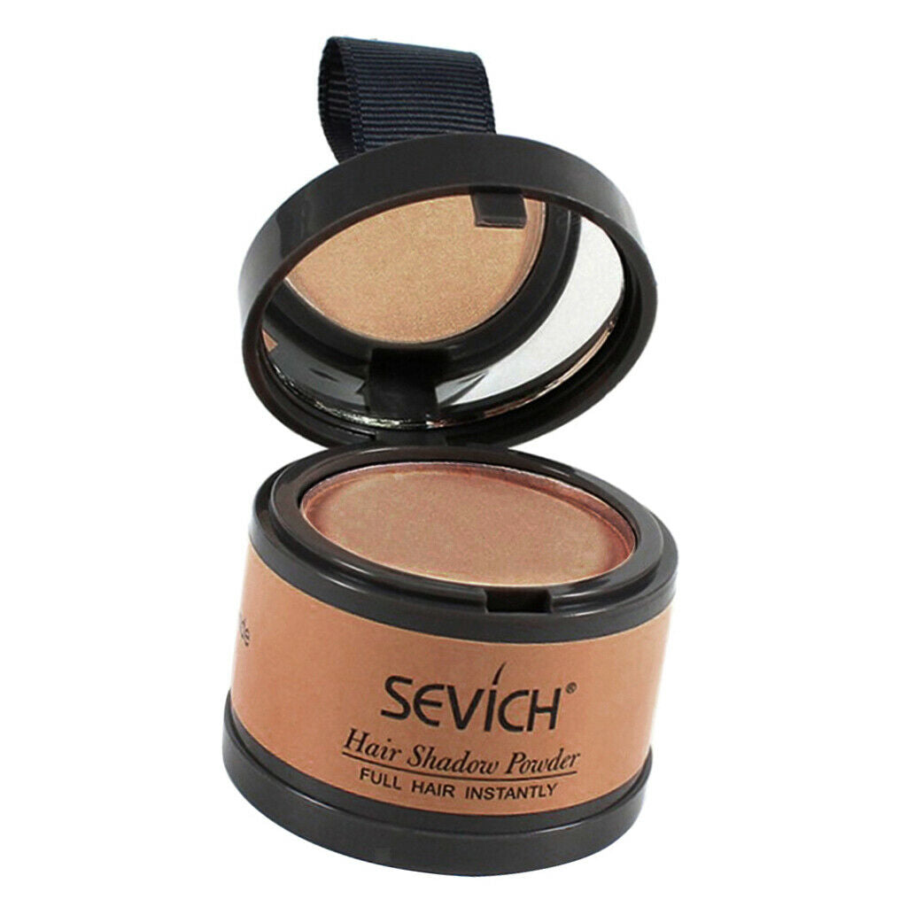 Smooth Hairline Forehead Powder with Mirror Hair Roots Cover Brown