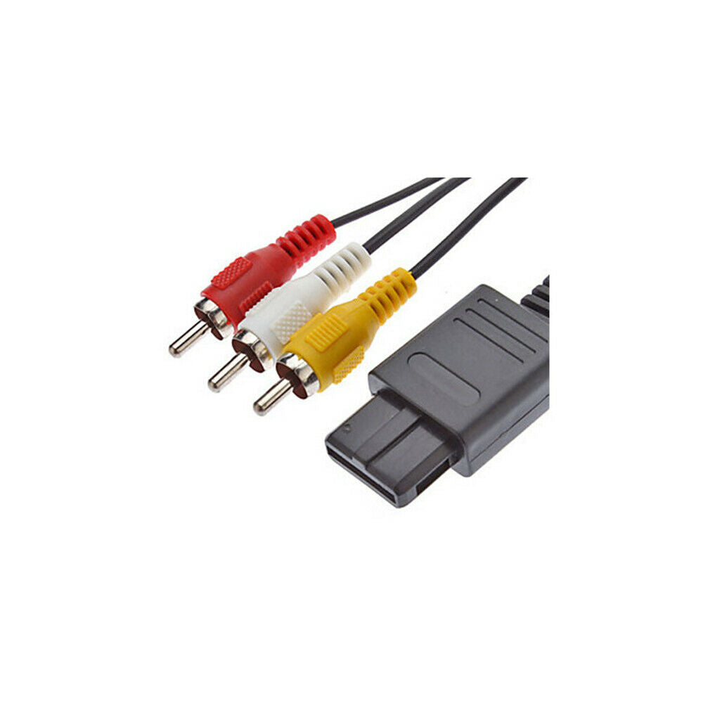 For SNES Nintendo N64 GameCube RCA AV Composite Cable Adapter Audio TV Video