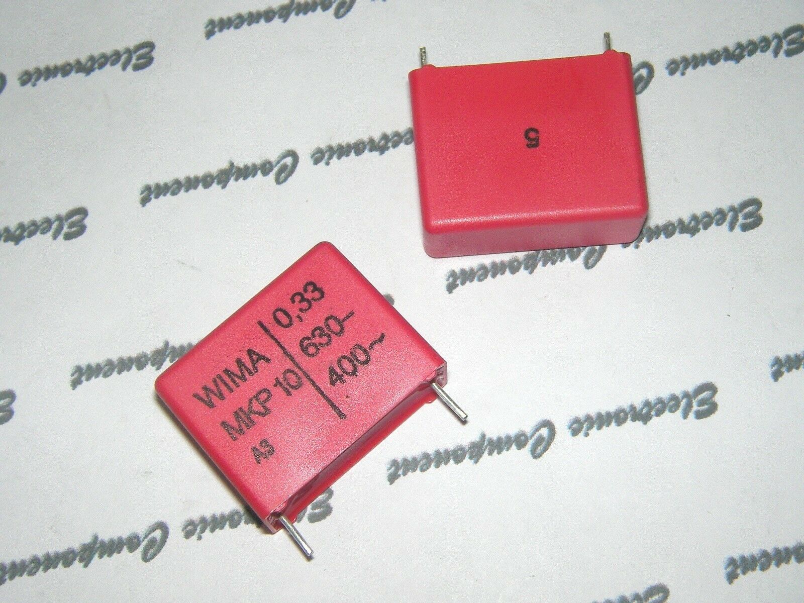 5pcs - WIMA Capacitor MKP10 0.33uF (0.33µF 330nF) 630V 5% pitch:22.5mm NOS