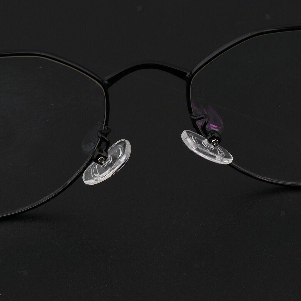 Stainless Steel Spectacles Eyeglasses Frames For Women Men Black