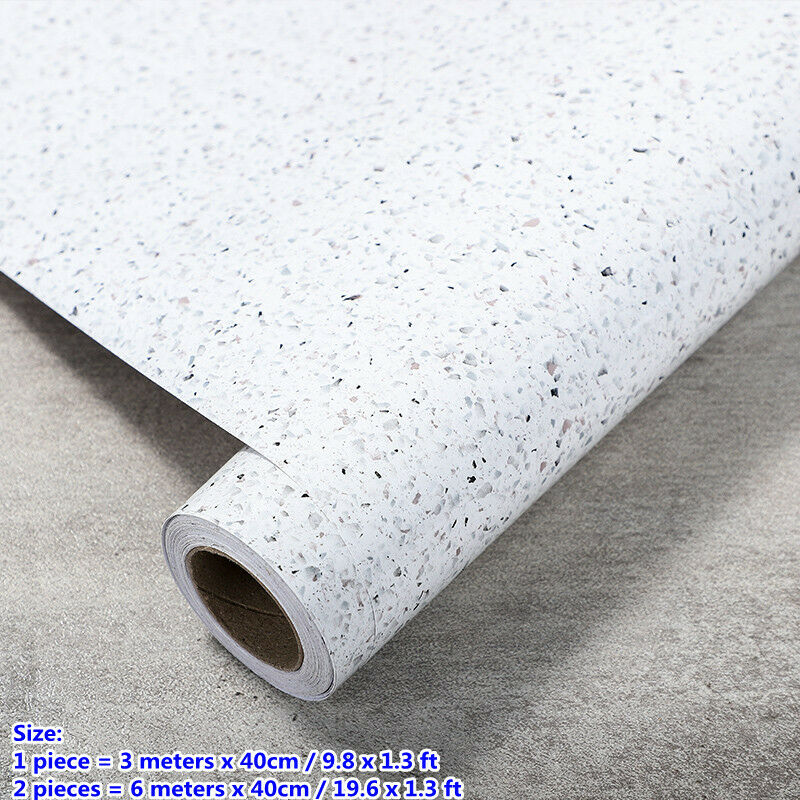 3 M Self Adhesive Marble Wallpapers Kitchen Countertop Paper Waterproof Home DIY