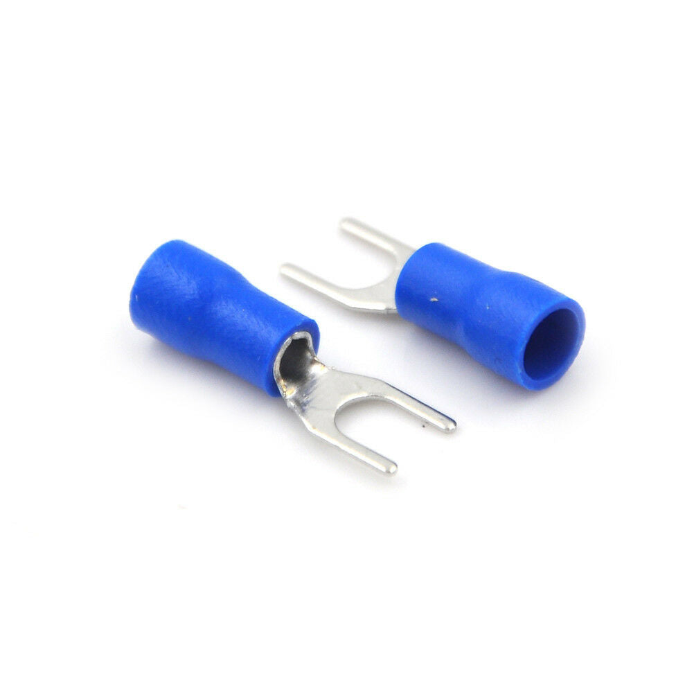 20PCS Fork Spade Wire Connector Electrical Crimp Terminal 14-16AWG .l8