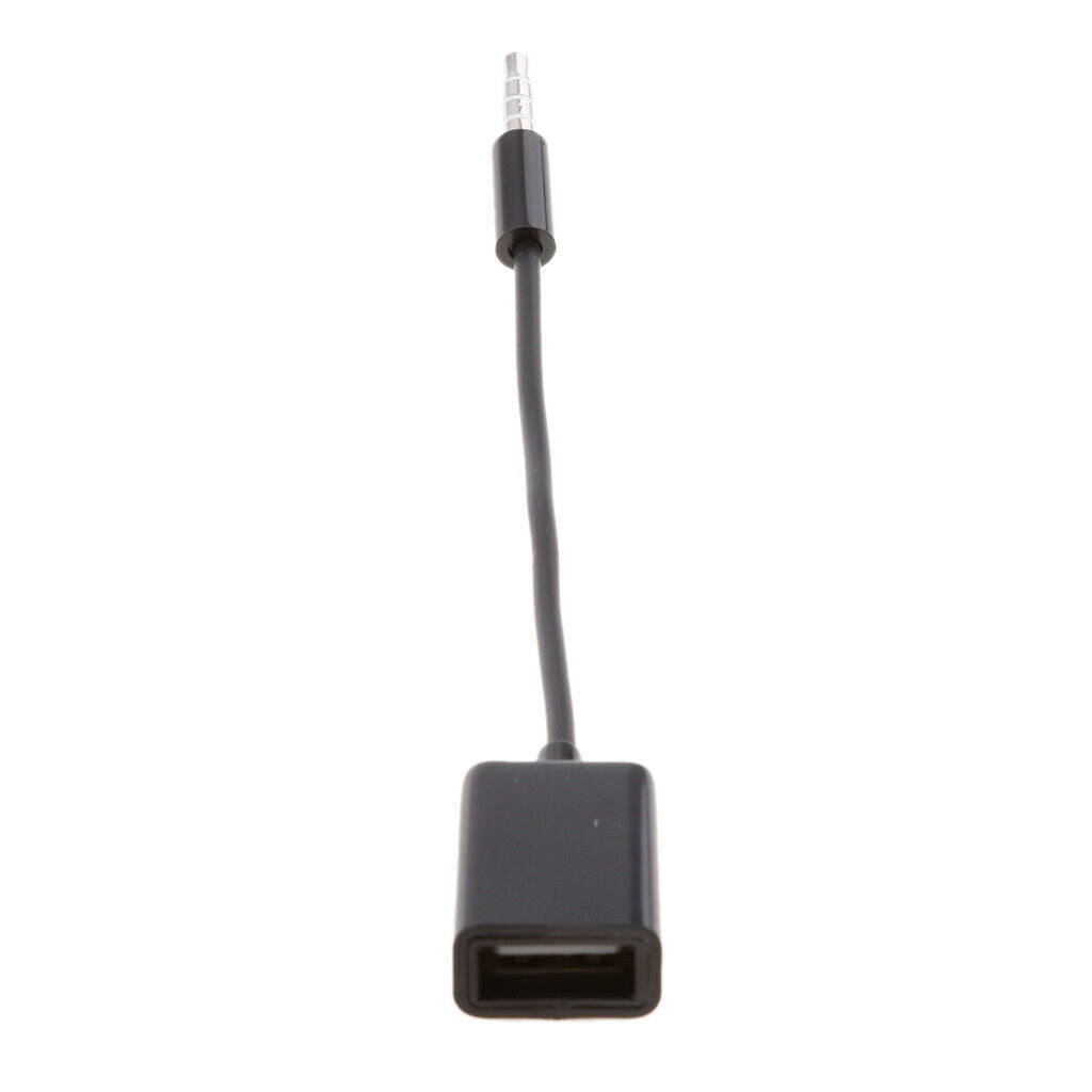 3.5 Mm 1/8 Inch AUX Audio   Plug to USB 2.0 Converter Cable (socket)