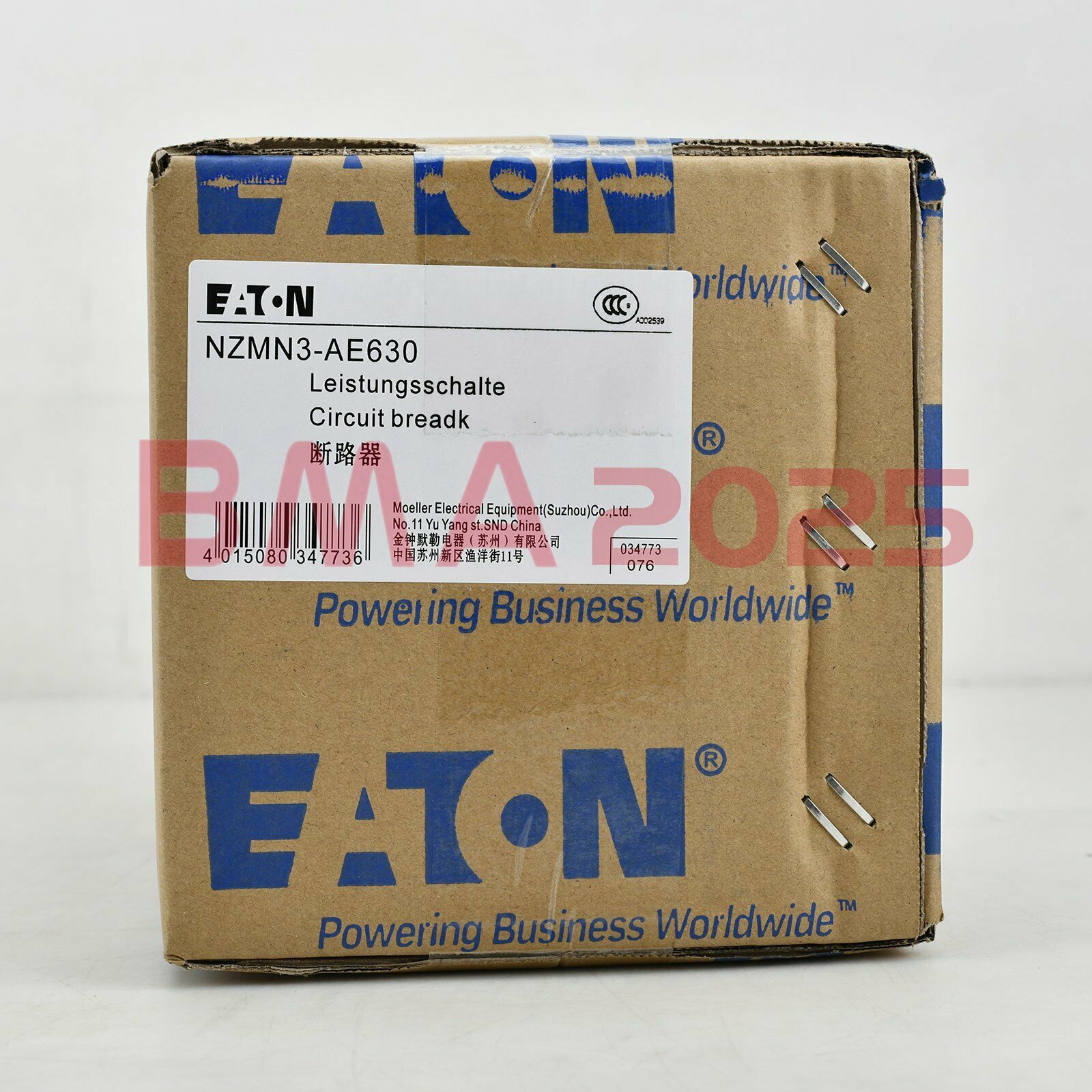 1PC New EATON MOELLER Circuit Breaker NZMN3-AE630 1year warranty DHL free Ship