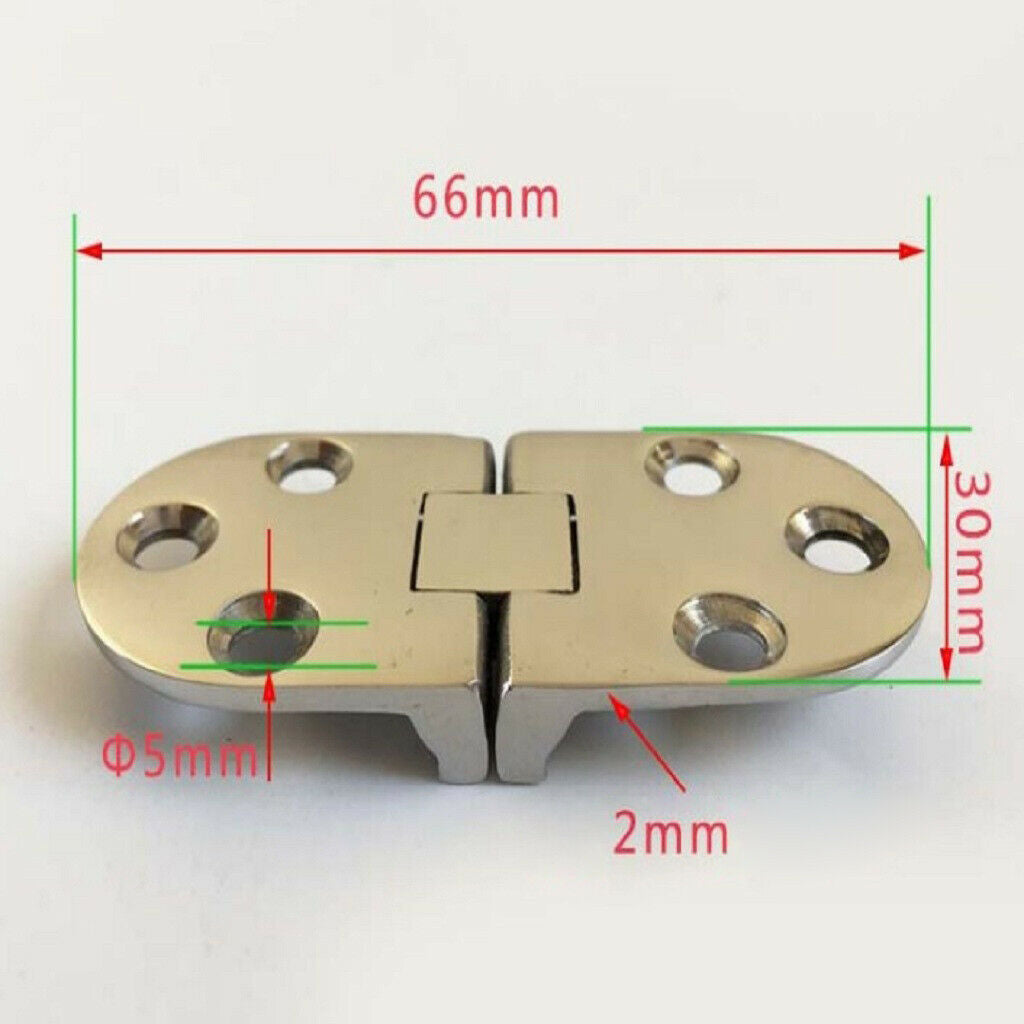 316 Stainless Steel Casting Hinge Door Hinge for Boat Yacht RV 66x30mm