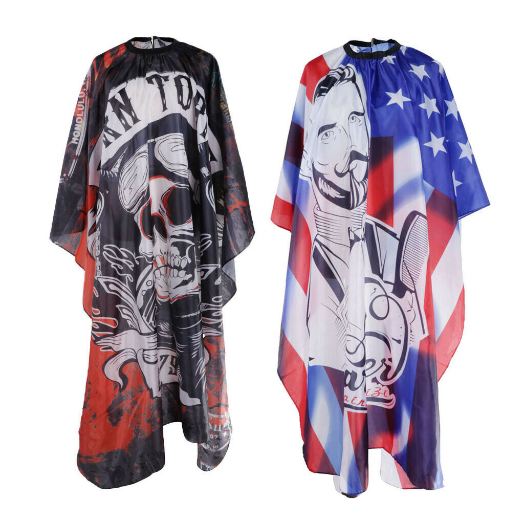 2 Pieces Anti-static Hairdressing Cutting Shampoo Capes Coloring Gown Wrap