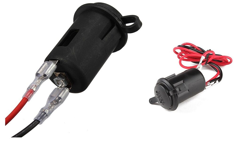 12V CAR VAN CIGARETTE LIGHTER SOCKET CONNECTOR ADAPTOR + COVER & WIRE 10 AMP