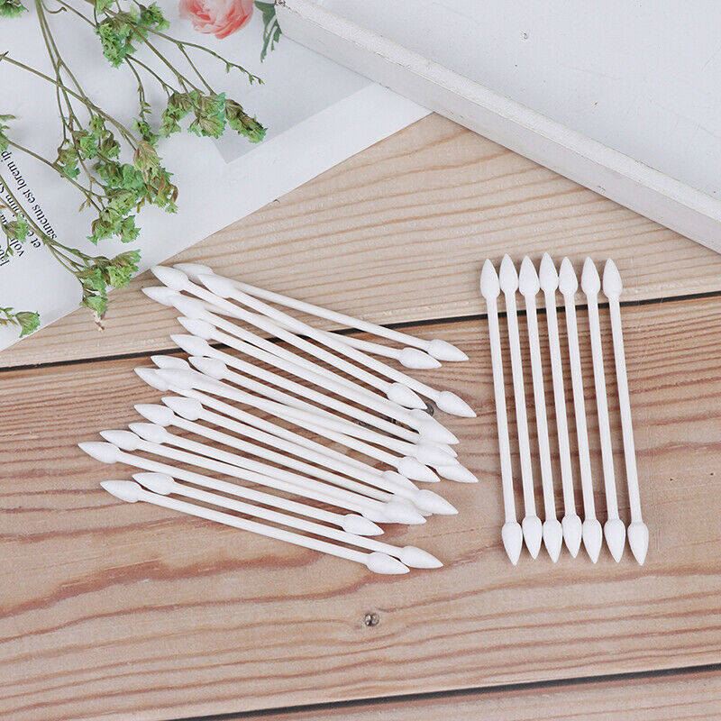 25Pcs Cotton Disposable Stick Cleaning Tool For Earphone Charge Port JCAUJ Kt