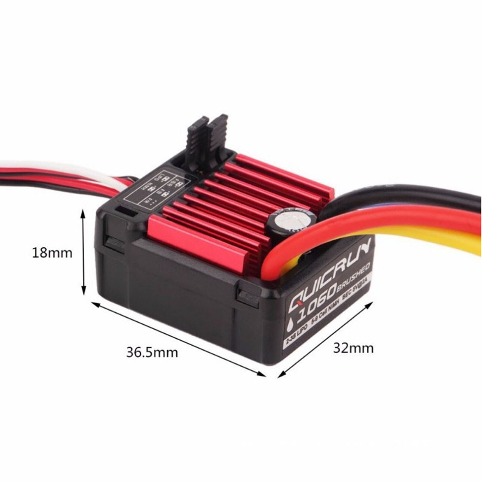Hobbywing QuicRun Accesorios 1:10 Brush 1060 Impermeable 60A ESC RC Car