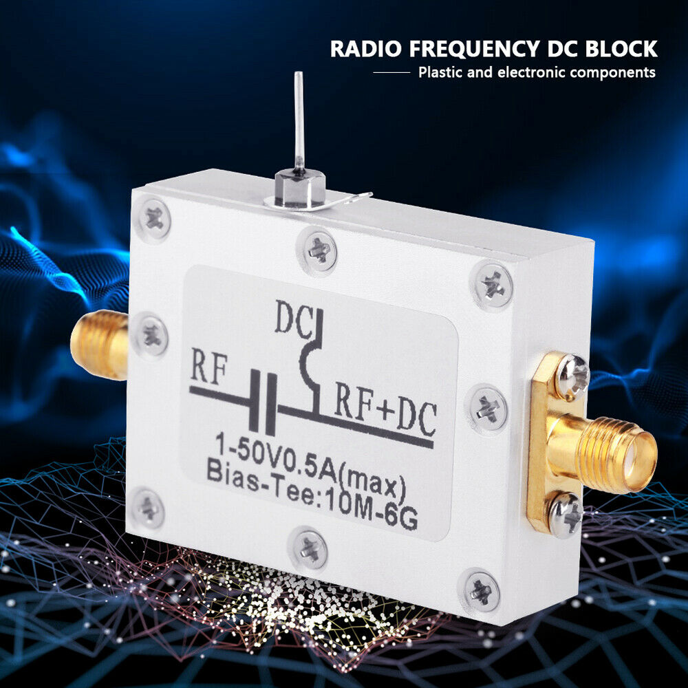 10MHz-6GHz Bias Tee Broadband Radio Frequency Microwave-Coaxial Bias T-piece LIN