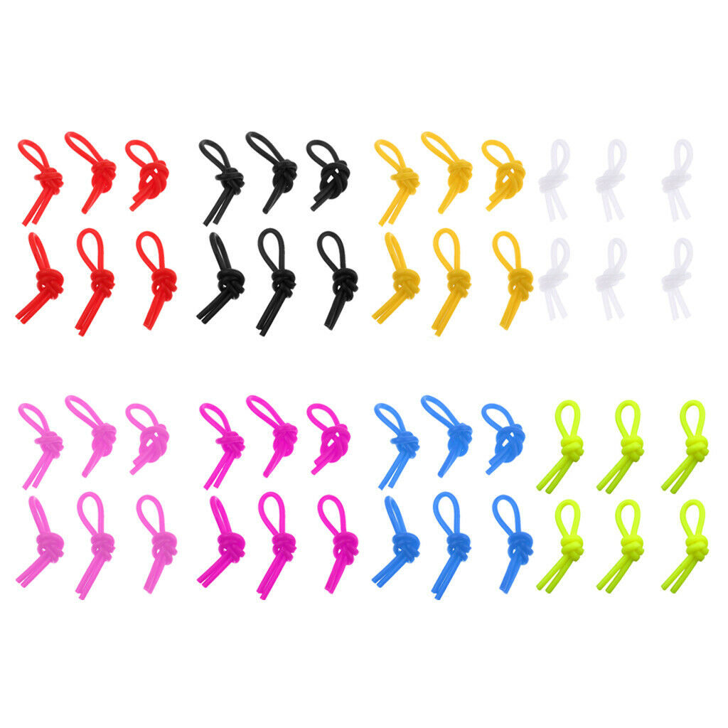 6 Pack Soft Tennis Racquet Dampener Elastic Tennis Knot vibration Dampener