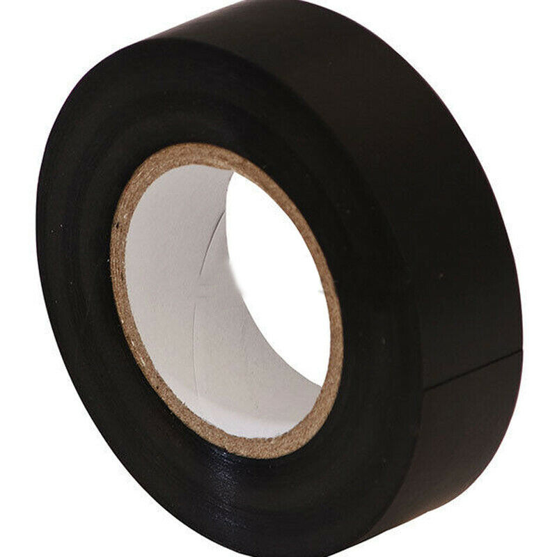 17mmx25m Rolls of High Quality PVC Electricians Electrical Insulation Tape BLACK