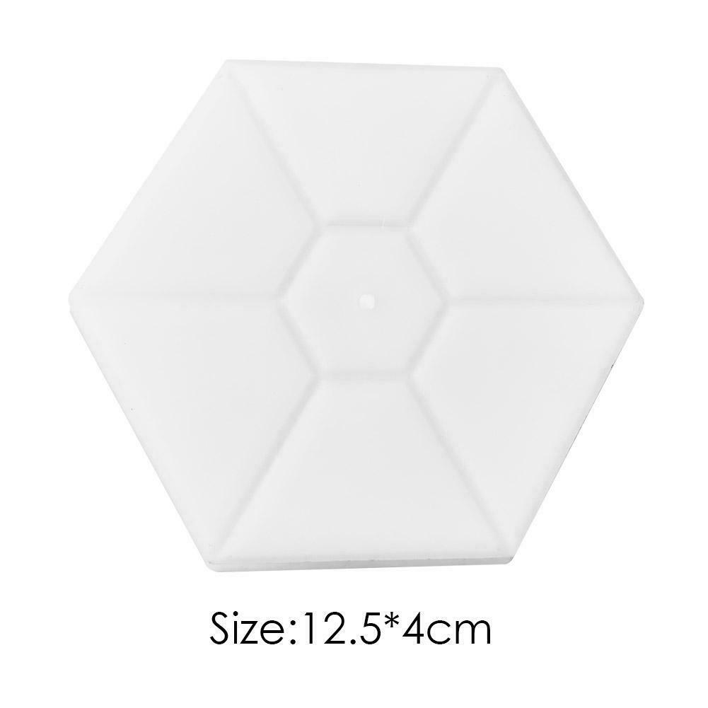 Garden Paving Mold Hexagon Concrete Paving Brick DIY Walkways Path Maker @