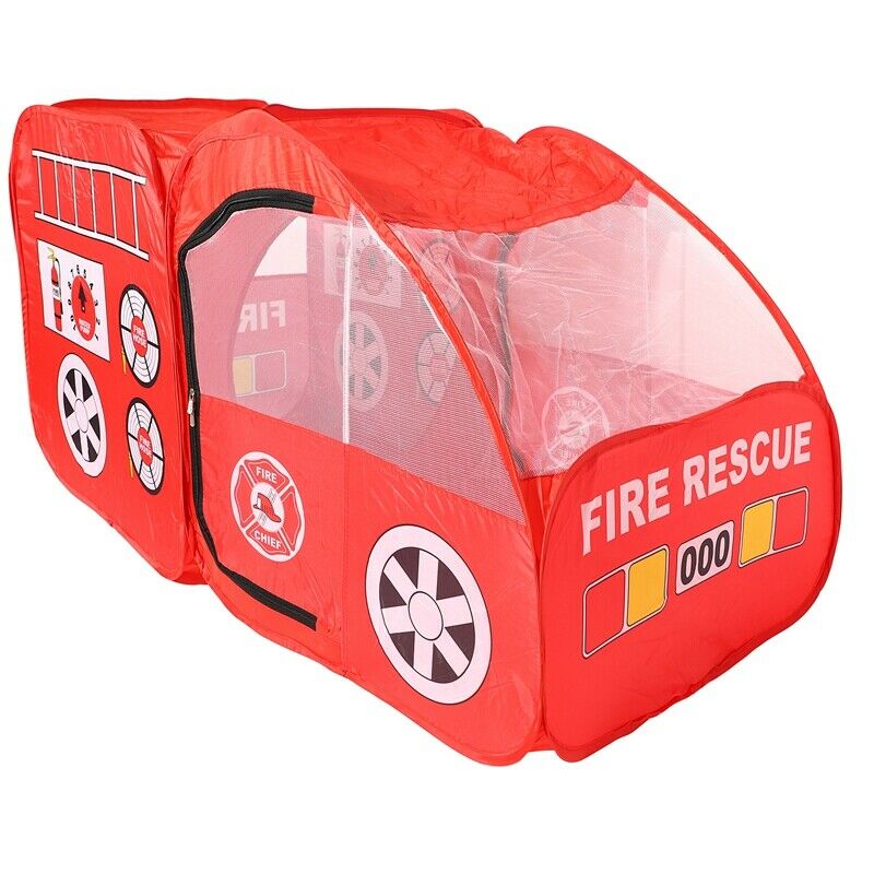 Kids Indoor Outdoor Tent Garden Game House Gift - Fire Truck P3Z5
