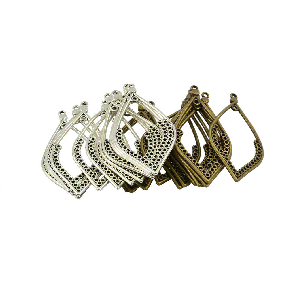 24Pcs Retro WaterDrop Leaf Hollow Charms Pendant Jewellery Supplies