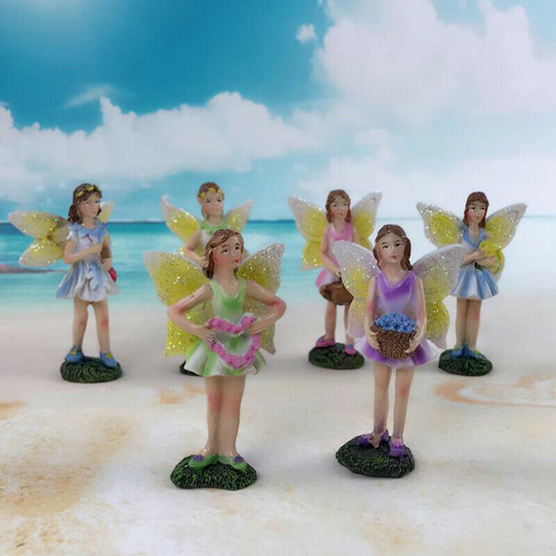 Fairytale Garden Flower Fairy Flying Wing Micro landscape Home Decoration Cra DF