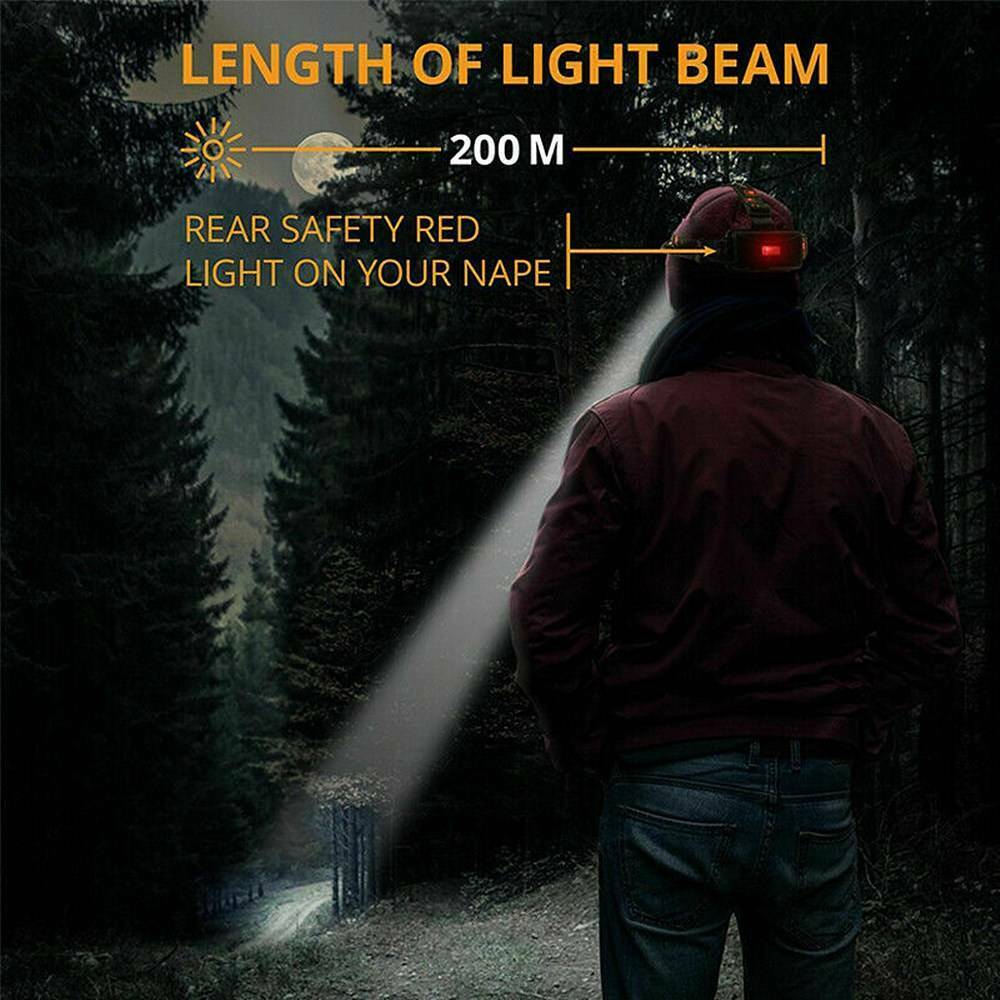 900000Lumens T6 LED Zoomable Headlamp Rechargeable Headlight Head Light US