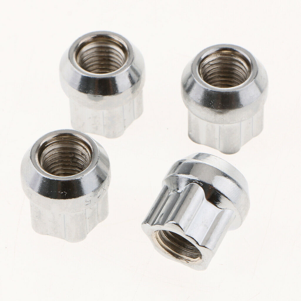 Set of 4 12x1.5 Factory Style Replacement Chrome Lug Nut Wheel Locks Fits for ,